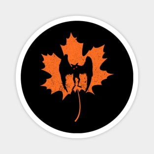 Mothman Fall Season Maple Leaf Design Magnet